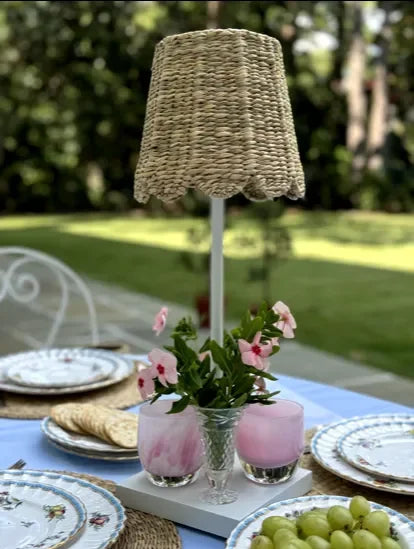 Seagrass Shade Cover (Scalloped in Natural) - The Mayfair Hall