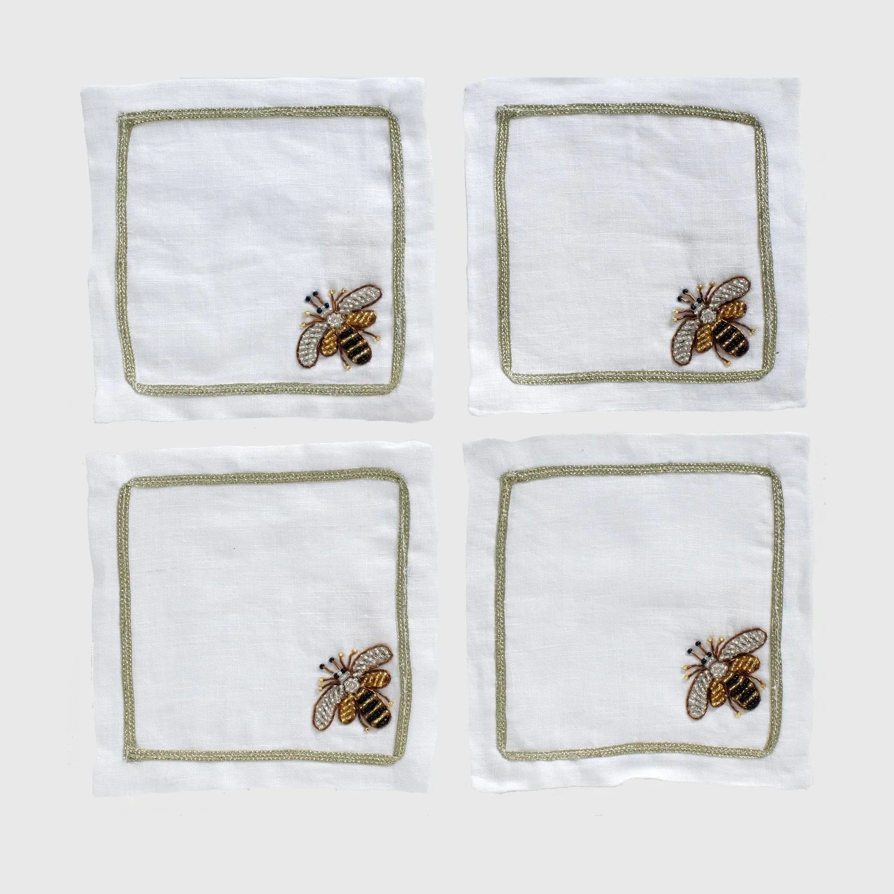 Stripey bee cocktail napkins - The Mayfair Hall