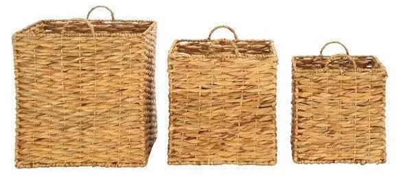 Howell Rattan Baskets in Natural (Set of 3) - The Mayfair Hall