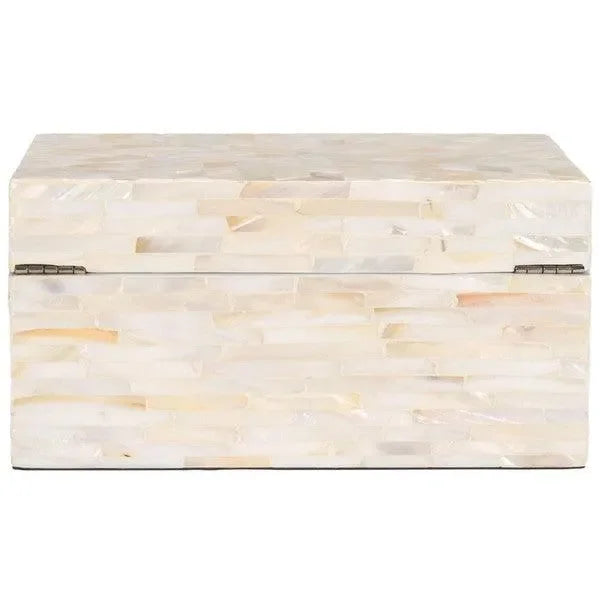 Safavieh Sabryna Champagne Mother of Pearl Boxes - Set of 2