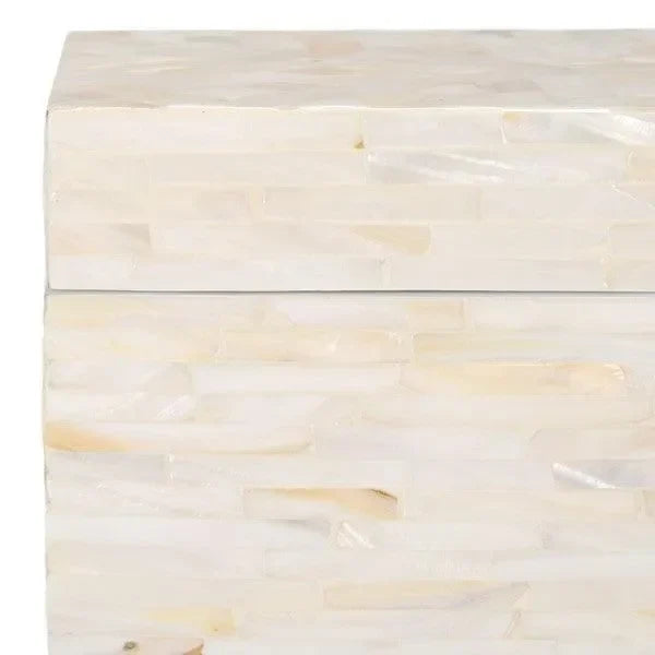 Safavieh Sabryna Champagne Mother of Pearl Boxes - Set of 2