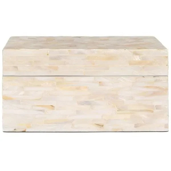 Safavieh Sabryna Champagne Mother of Pearl Boxes - Set of 2