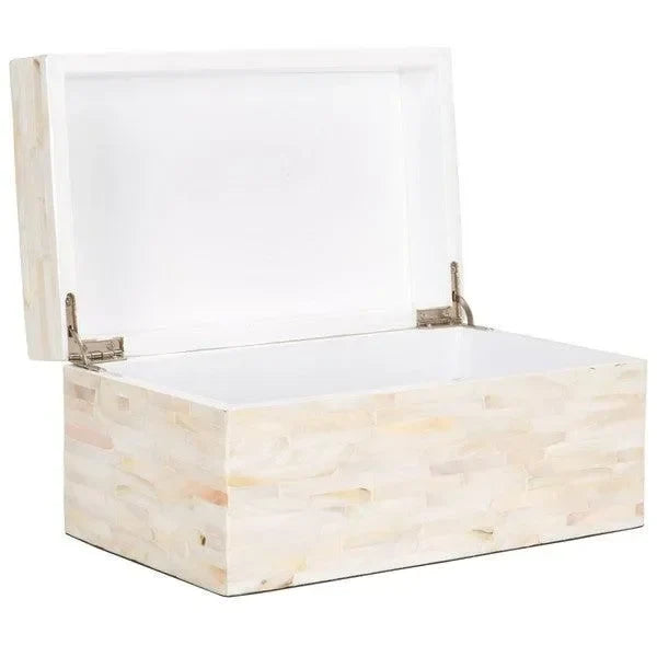 Safavieh Sabryna Champagne Mother of Pearl Boxes - Set of 2