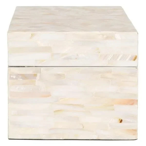 Safavieh Sabryna Champagne Mother of Pearl Boxes - Set of 2