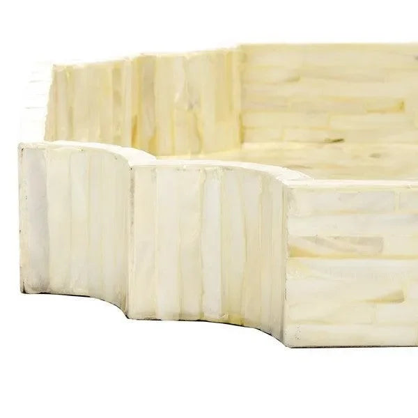 Prynne Wood Trays in Champagne Mother of Pearl (Set of 3) - The Mayfair Hall