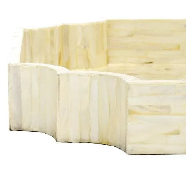 Prynne Wood Trays in Champagne Mother of Pearl (Set of 3) - The Mayfair Hall