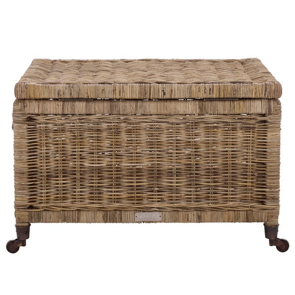 Sanaki Wood Storage Bin in Natural