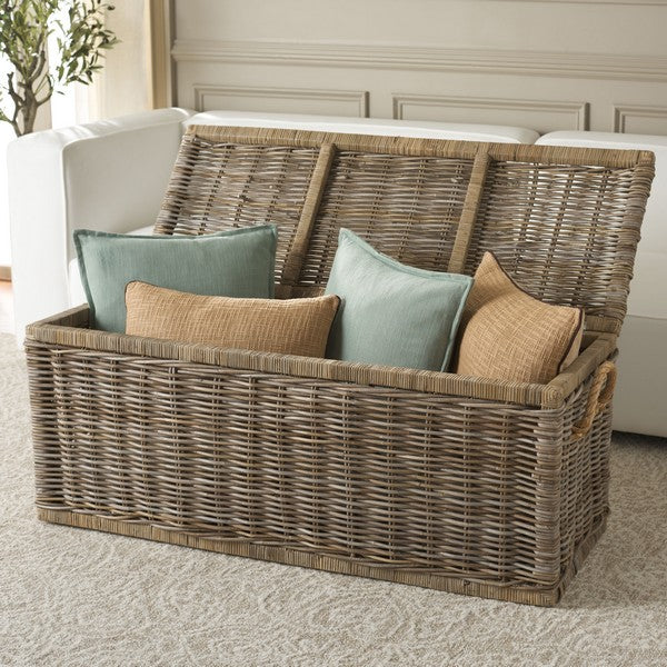 Elyse Rattan Trunk in Natural Unfinished
