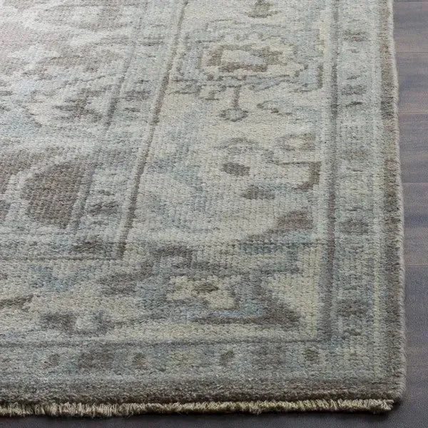 Sivas Wool Rug in Gray and Ivory - The Mayfair Hall