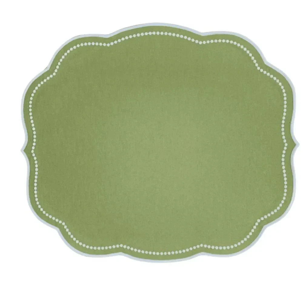 Charlotte Cotton Placemat in Sage (Set of 4) - The Mayfair Hall