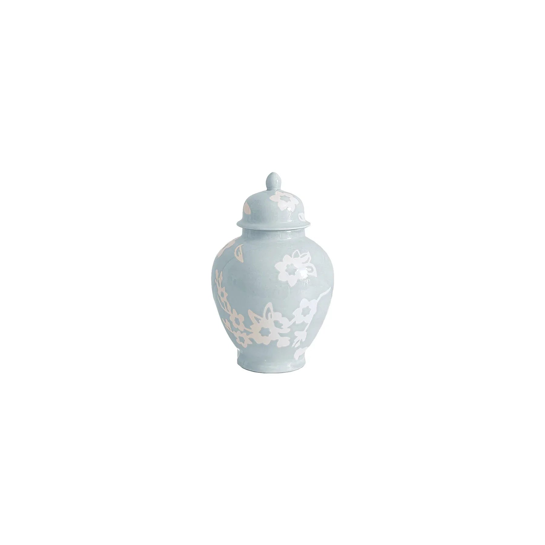 Sakura Ginger Jars in Hydrangea Light Blue - The Mayfair Hall