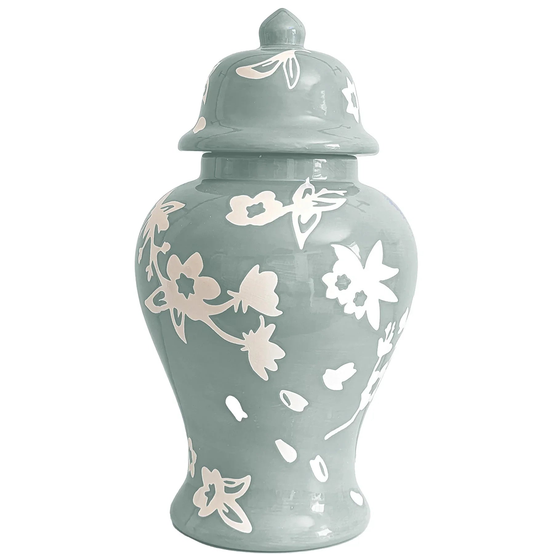 Sakura Ginger Jars in Lamb's Ear Blue - The Mayfair Hall