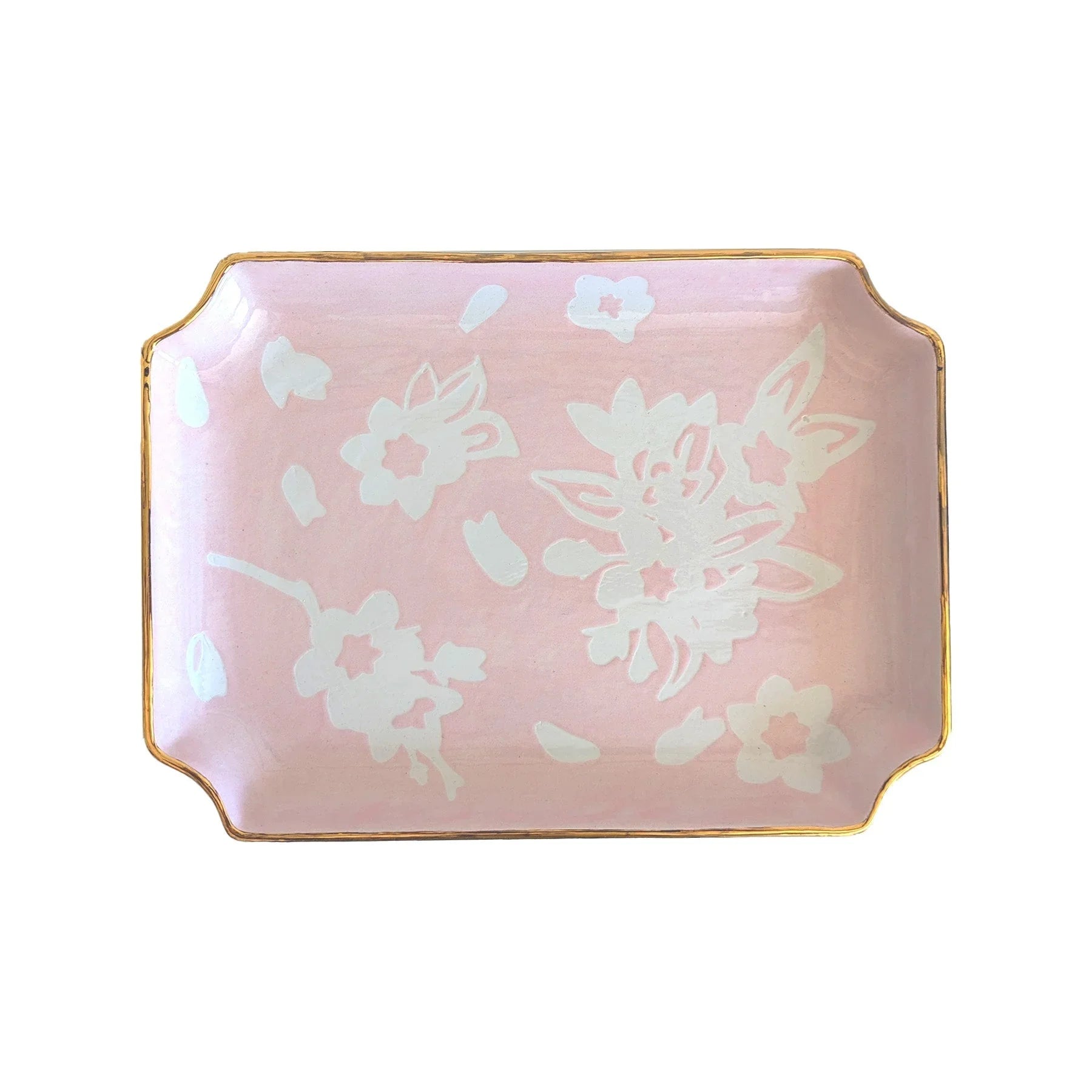 Sakura Trays with 22K Gold Accent - The Mayfair Hall