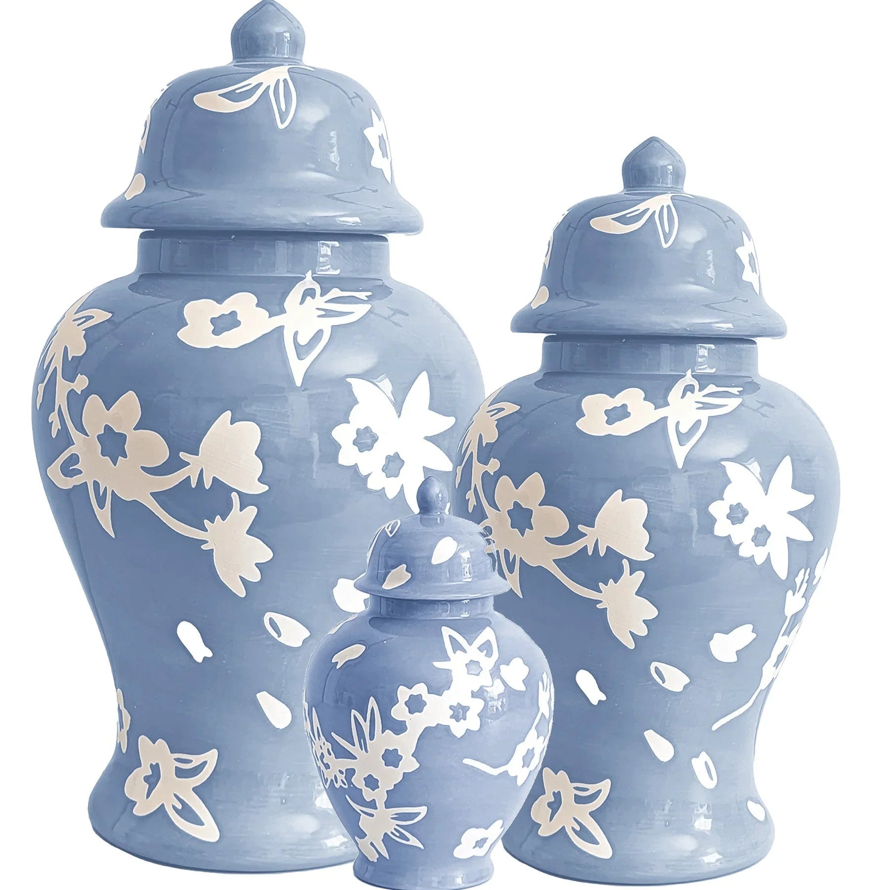 Sakura Ginger Jars in Serenity Blue - The Mayfair Hall
