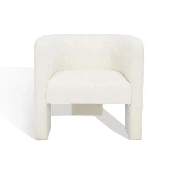 Sammie Boucle Accent Chair in Ivory - The Mayfair Hall
