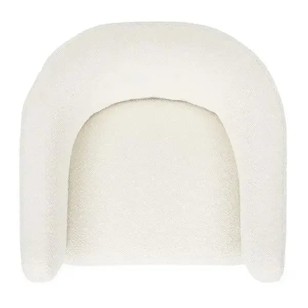 Sammie Boucle Accent Chair in Ivory - The Mayfair Hall