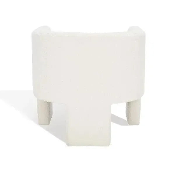 Sammie Boucle Accent Chair in Ivory - The Mayfair Hall