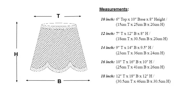 Rattan Lampshade (Scalloped) - The Mayfair Hall