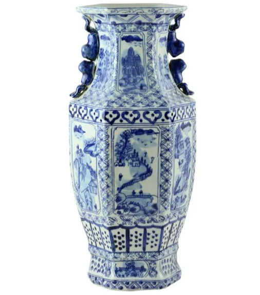 Paneled Fruit Handled Vase