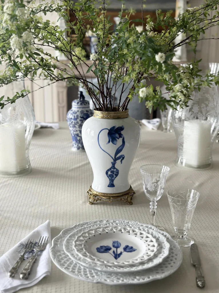 TULIP ORMOLU GINGER JAR - The Mayfair Hall