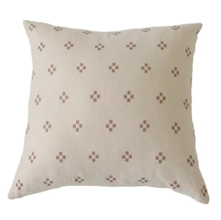 Santa Fe Pillow Cover in Cream and Tan - The Mayfair Hall