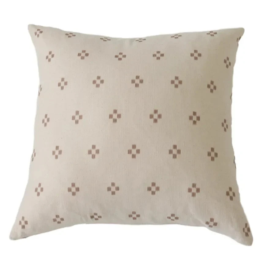 Santa Fe Pillow Cover in Cream and Tan - The Mayfair Hall