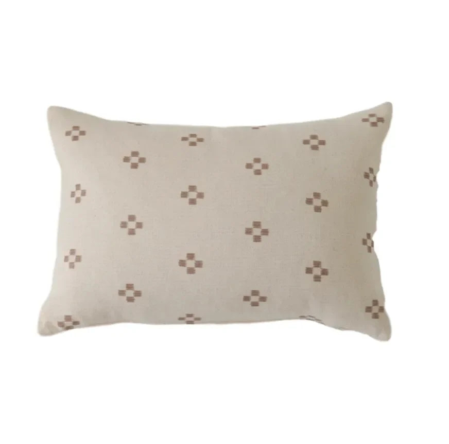Santa Fe Pillow Cover in Cream and Tan - The Mayfair Hall