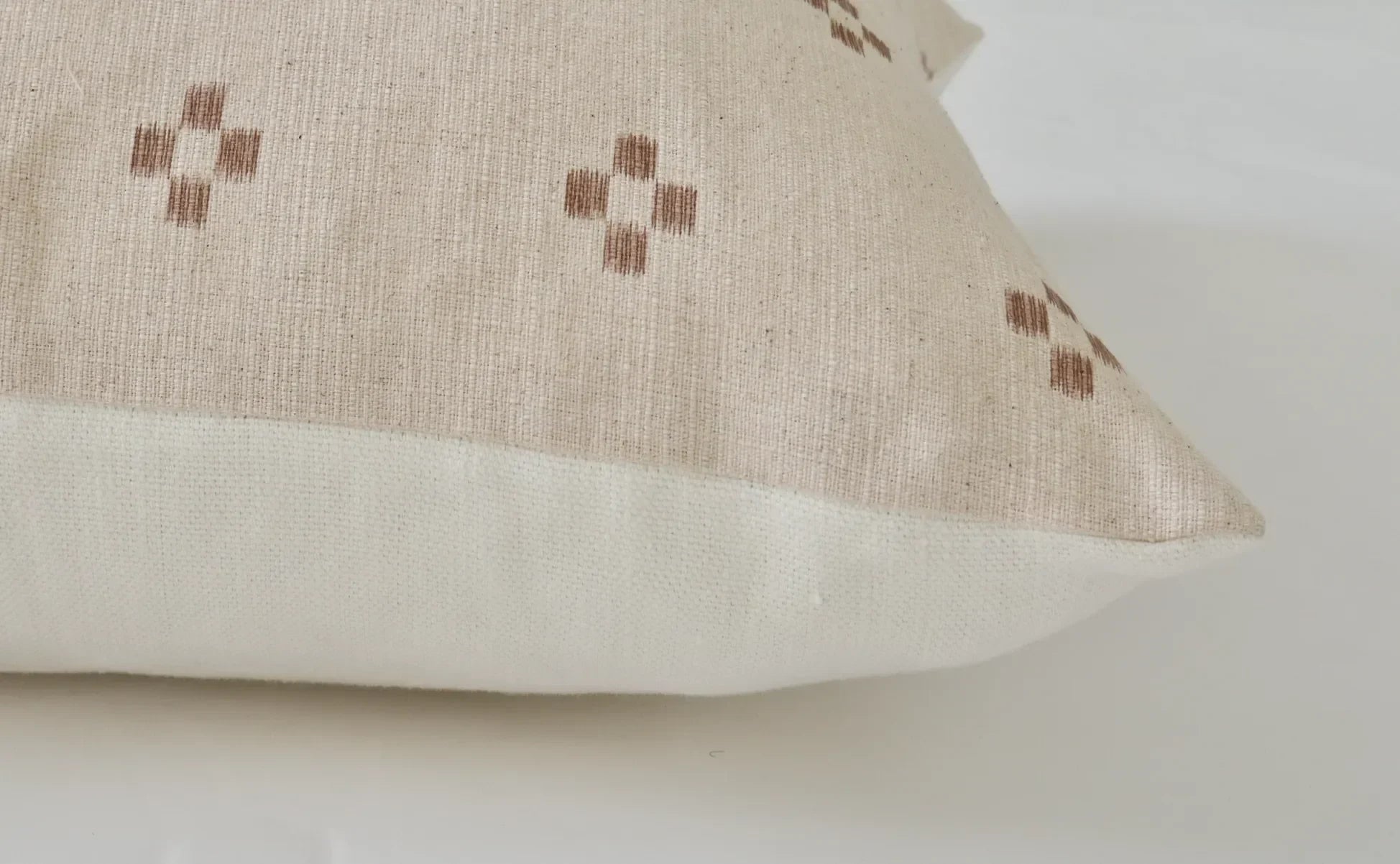 Santa Fe Pillow Cover in Cream and Tan - The Mayfair Hall