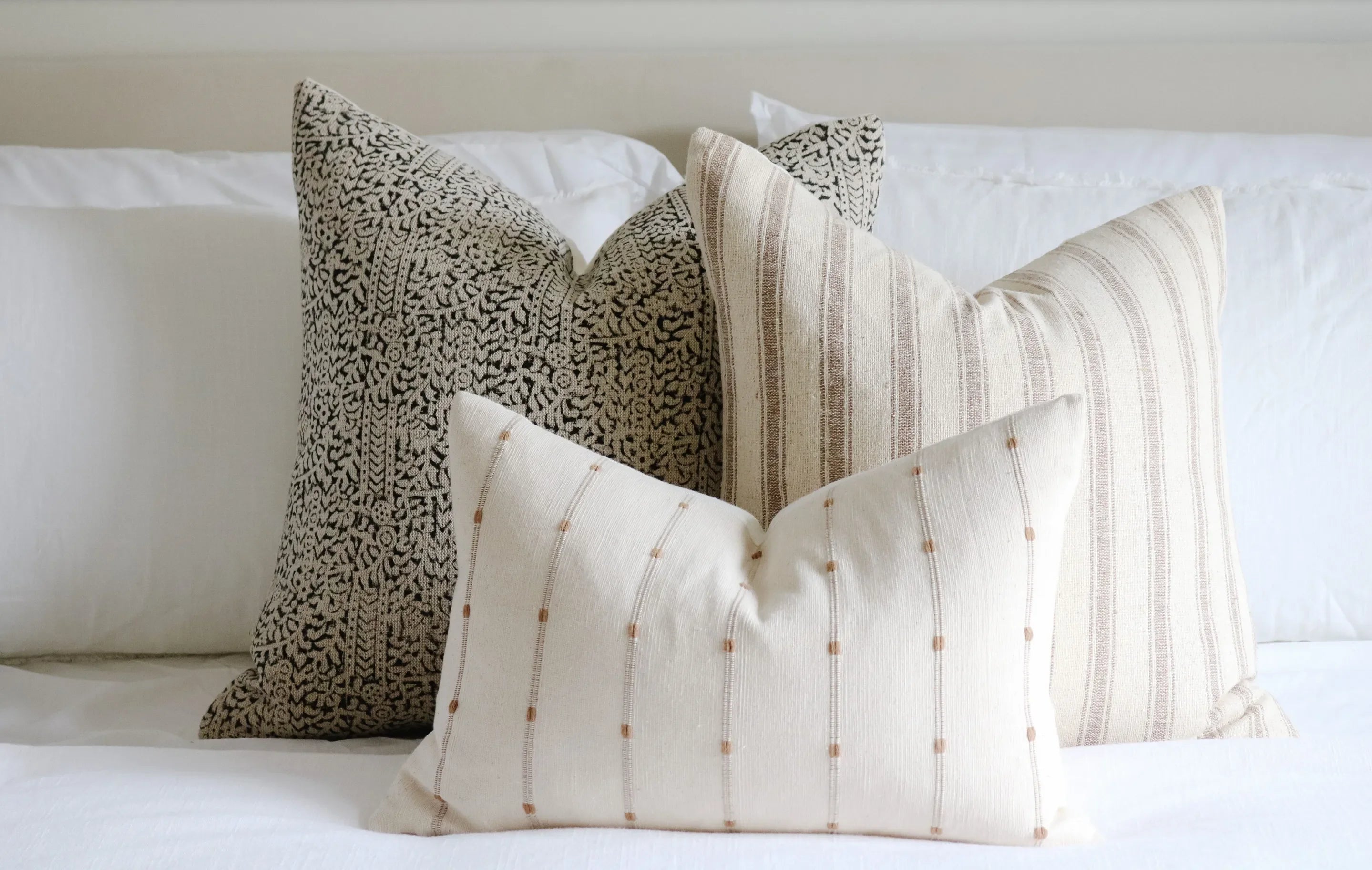 Ada Pillow Cover in Cream - The Mayfair Hall