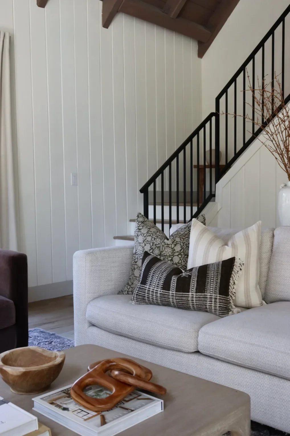 Perry Floral Pillow Cover in Dark Green - The Mayfair Hall