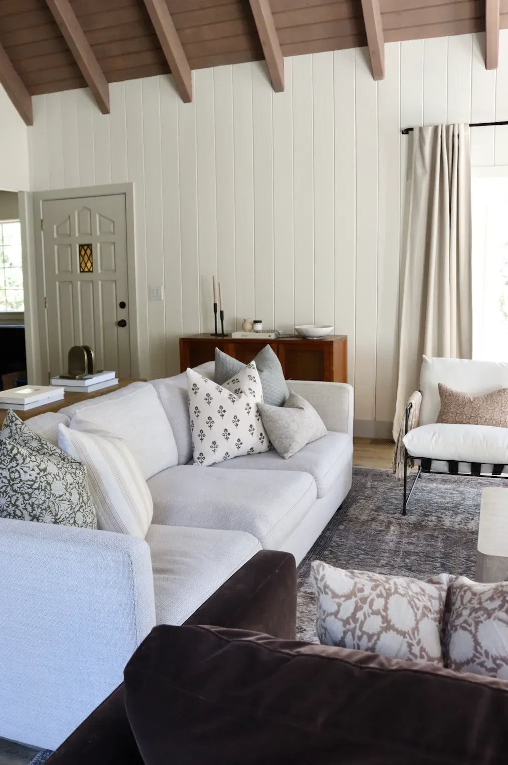 Aspen Floral Block Print Pillow Cover - The Mayfair Hall