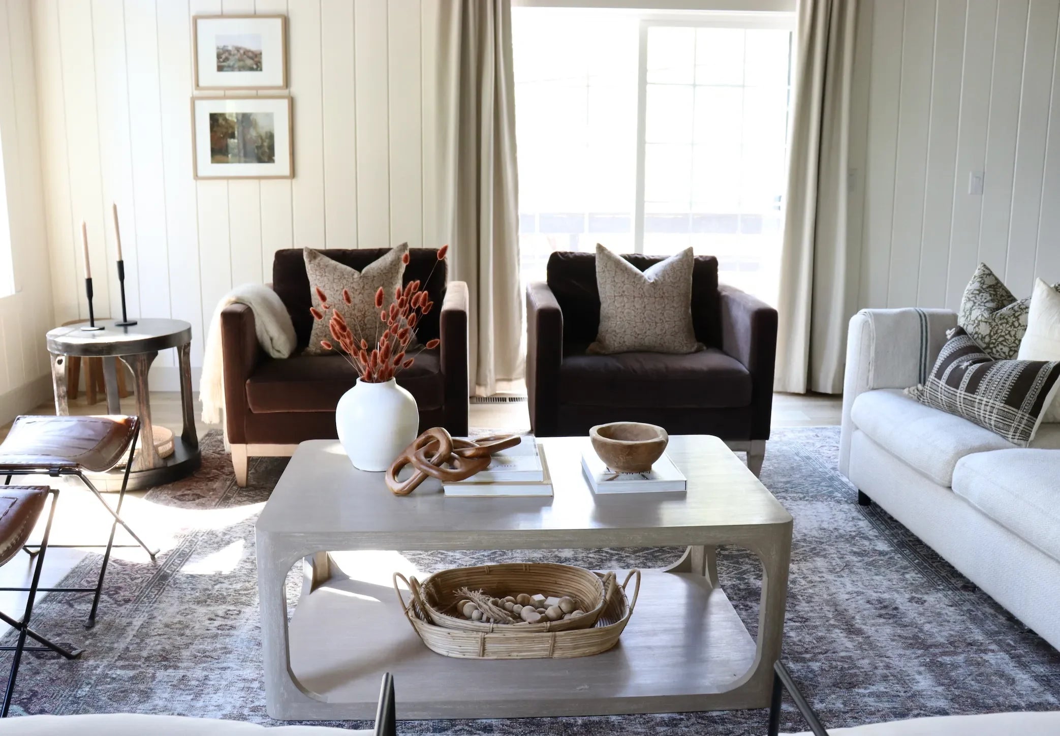 Archie Floral Pillow Cover in Rust - The Mayfair Hall