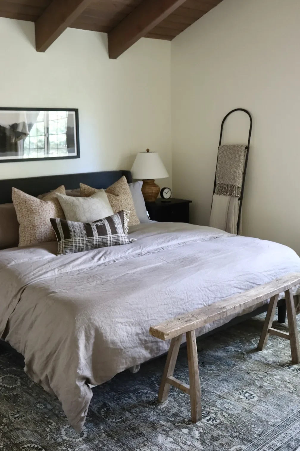 Archie Floral Pillow Cover in Rust - The Mayfair Hall