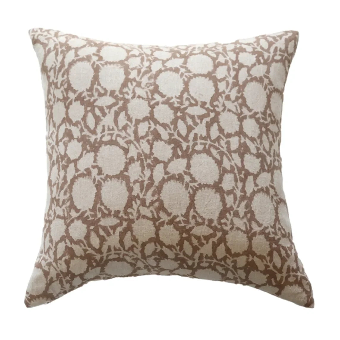 Rory Floral Pillow Cover in Brown - The Mayfair Hall