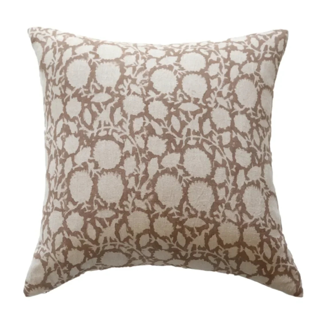 Rory Floral Pillow Cover in Brown - The Mayfair Hall
