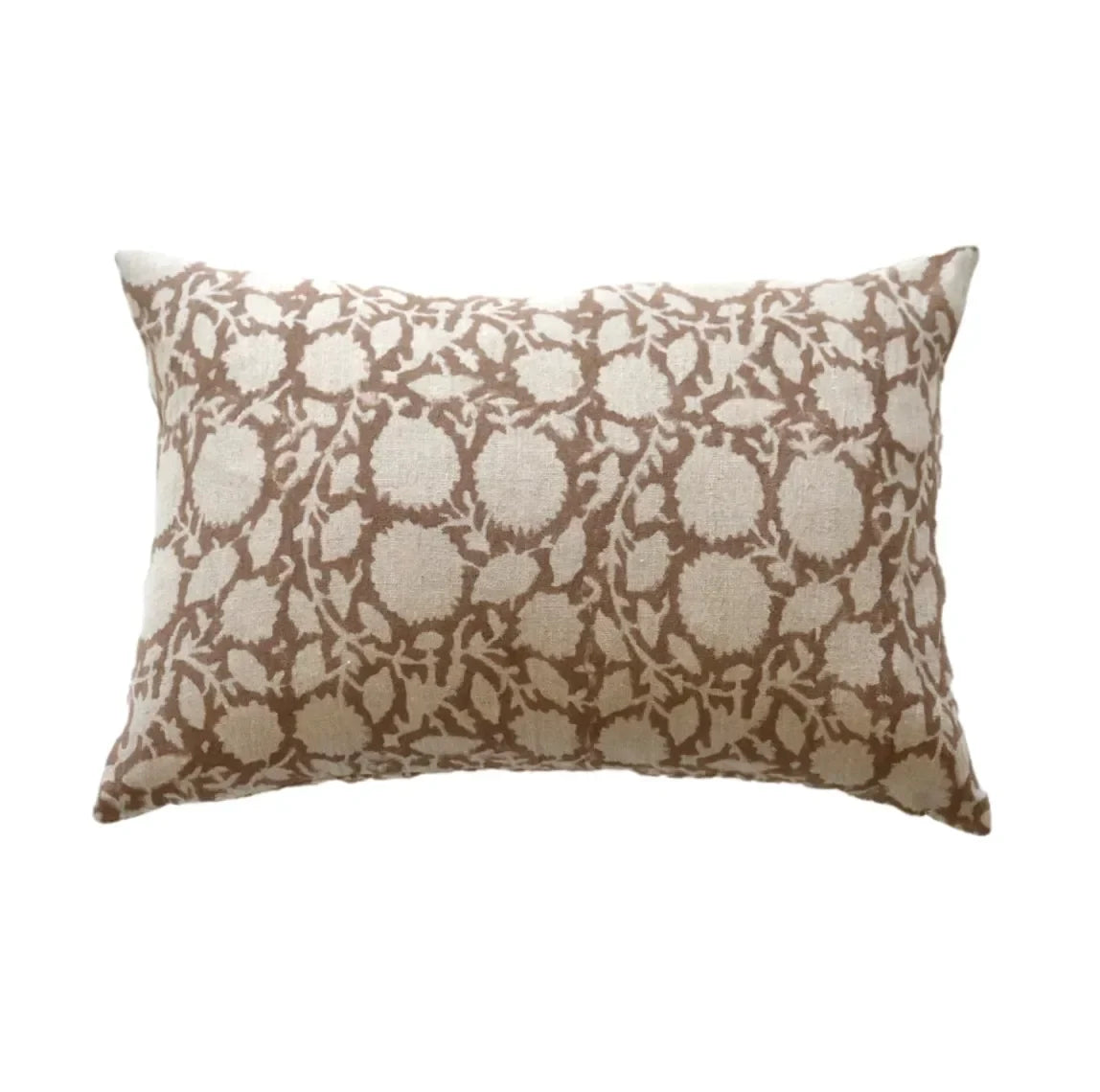 Rory Floral Pillow Cover in Brown - The Mayfair Hall