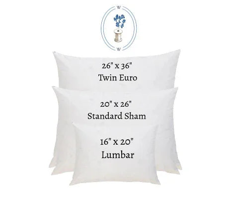 Custom Inserts for Bedding - Exclusively made for Wheaton Whaley Home - The Mayfair Hall