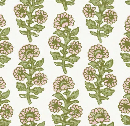 Kathryn in Ballet and Olive Scalloped Edge Shower Curtain - The Mayfair Hall