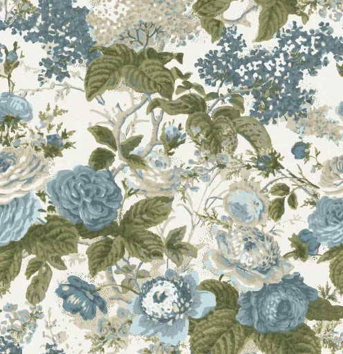 Georgia in Blue & Green Duvet Cover - The Mayfair Hall