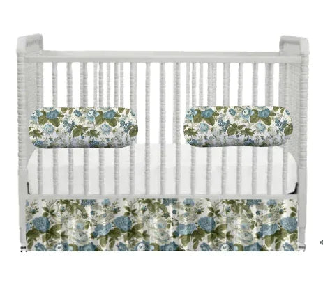 Georgia in Blue & Green Crib Skirt - The Mayfair Hall