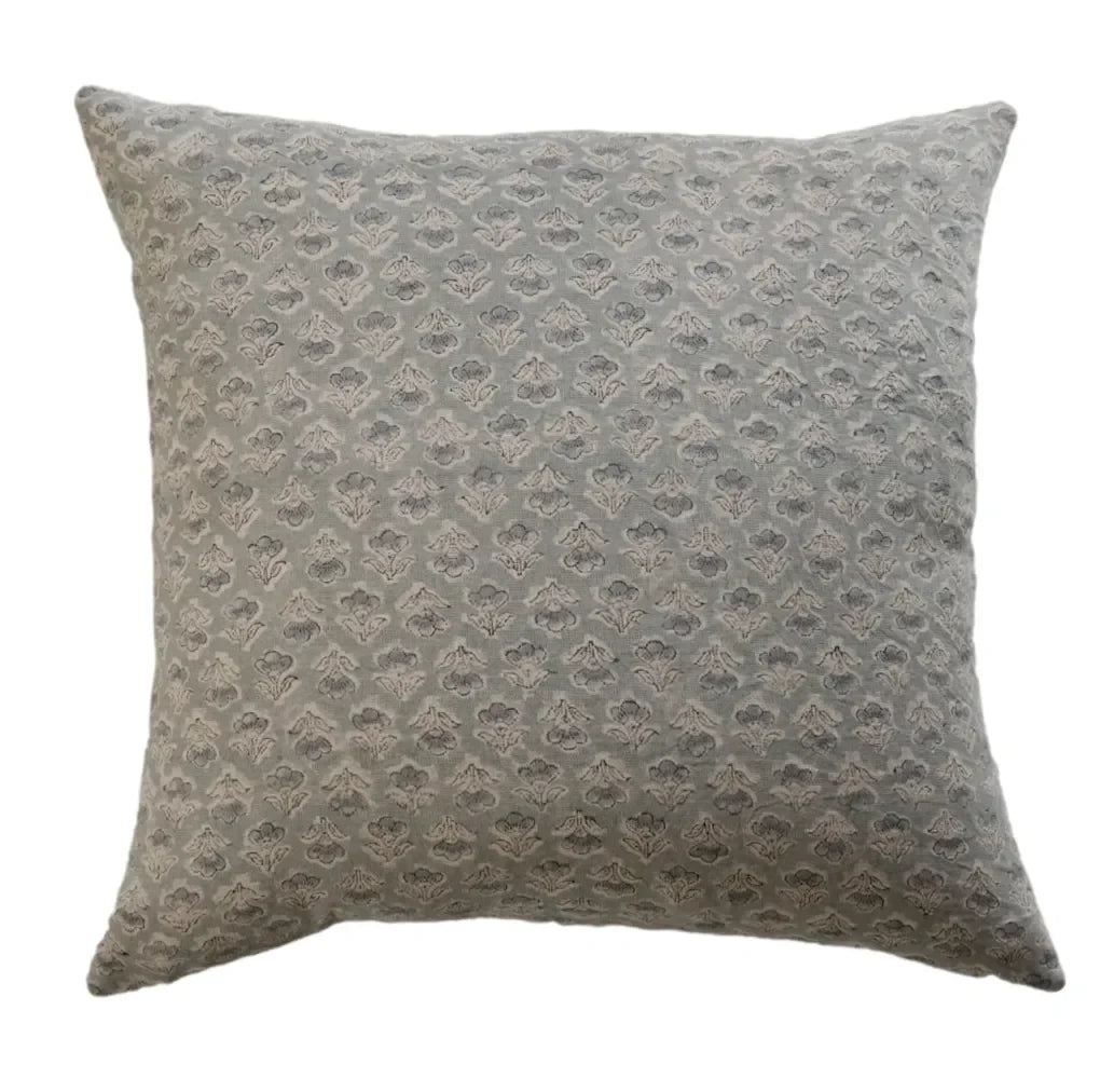 Eden Floral Pillow Cover in Blue - The Mayfair Hall
