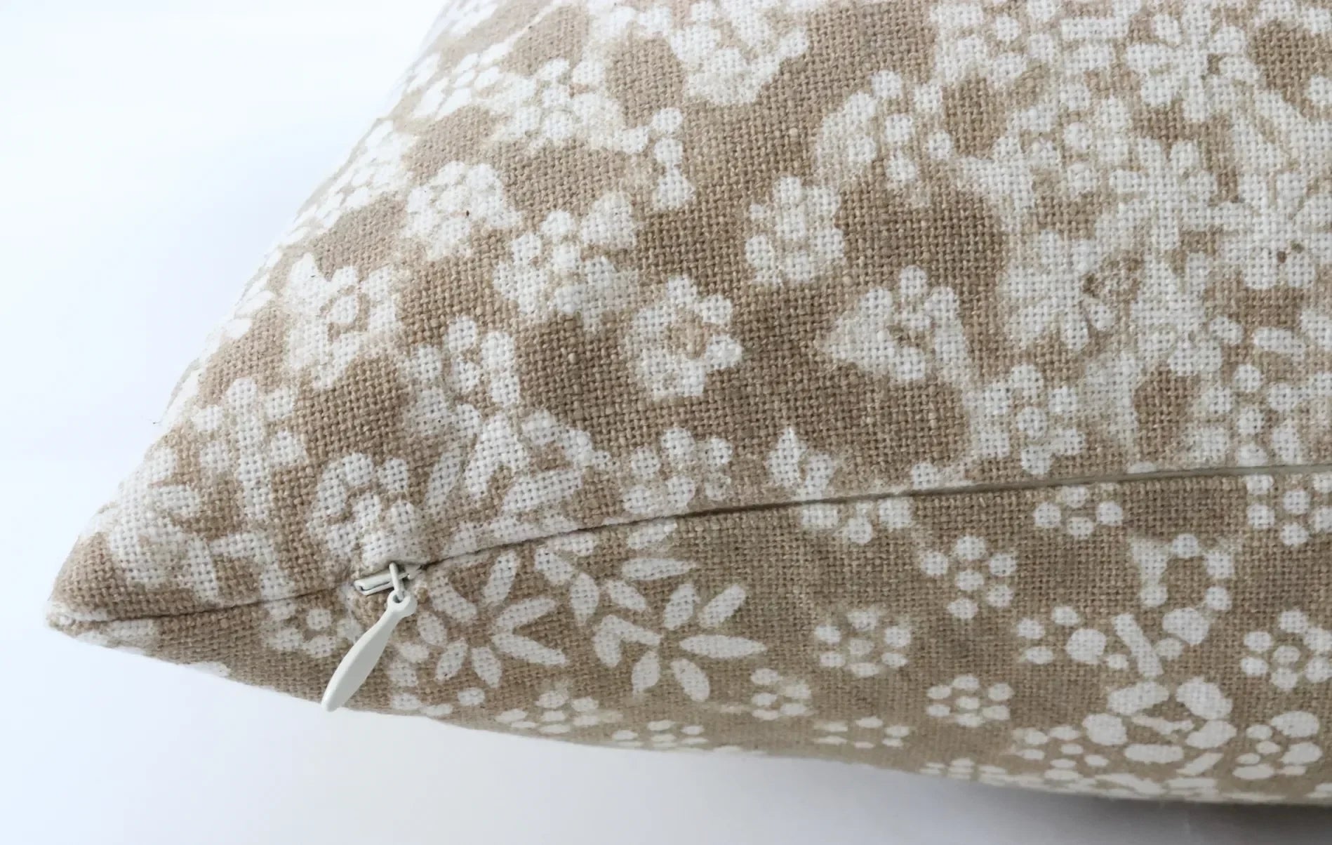 Ivy Floral Pillow Cover in Brown - The Mayfair Hall