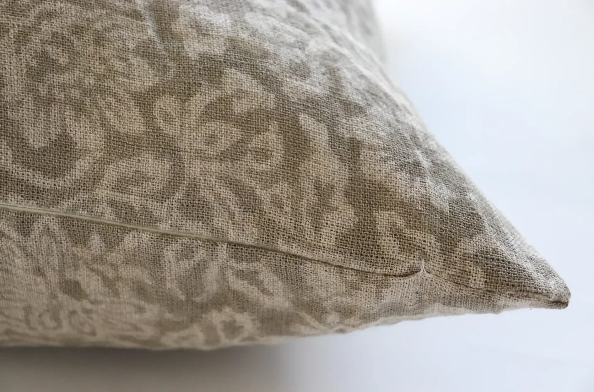 Raven Floral Pillow Cover in Warm Gray - The Mayfair Hall