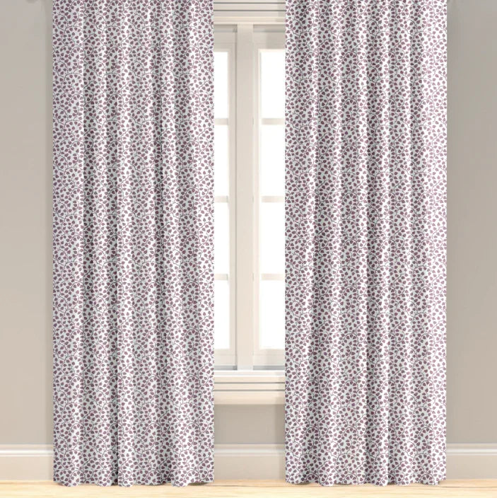 Audrey in Orchid Drapery Panel - The Mayfair Hall