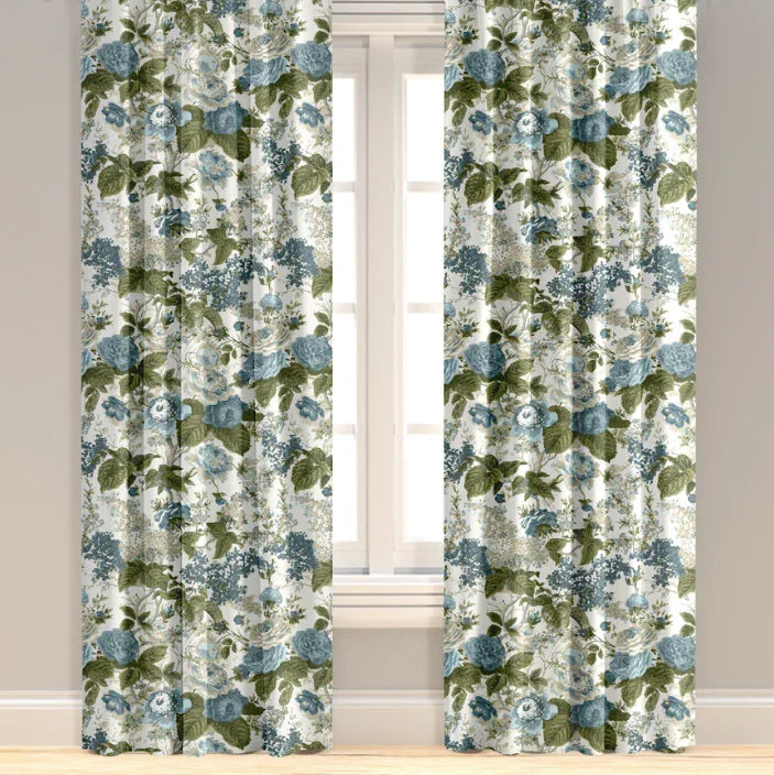 Georgia in Blue Green Drapery Panel - The Mayfair Hall