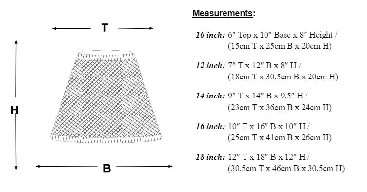 Rattan Lampshades (Empire) - The Mayfair Hall