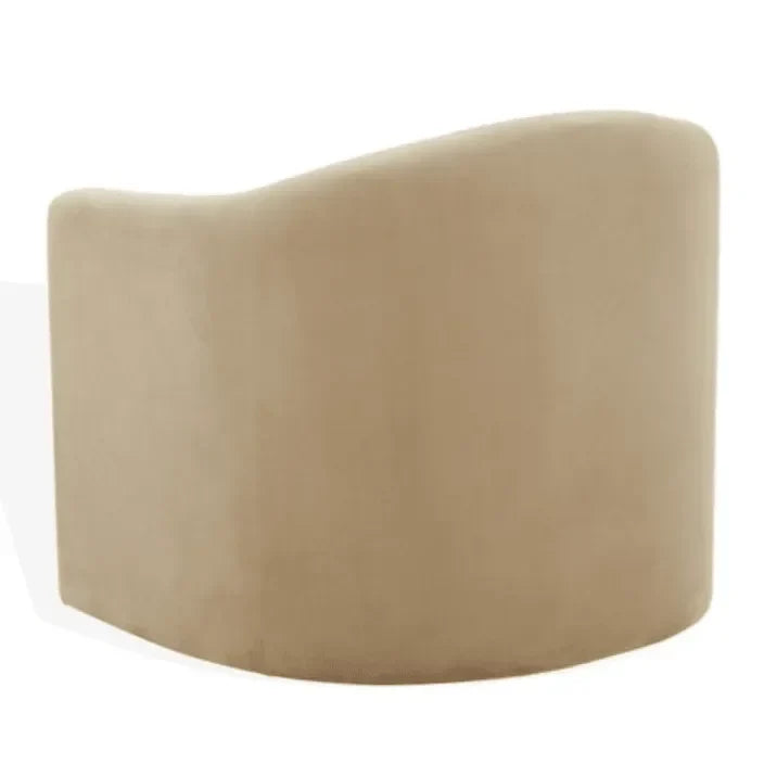 Laylette Velvet Accent Chair in Light Brown - The Mayfair Hall