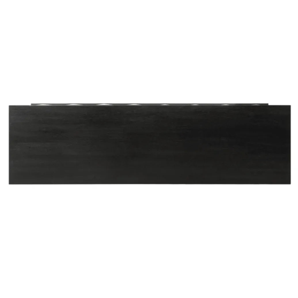 Patty Wood Drawer Dresser in Black with Cubism Design - The Mayfair Hall