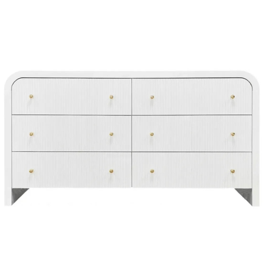 Liabella Wood Drawer Dresser in White - The Mayfair Hall