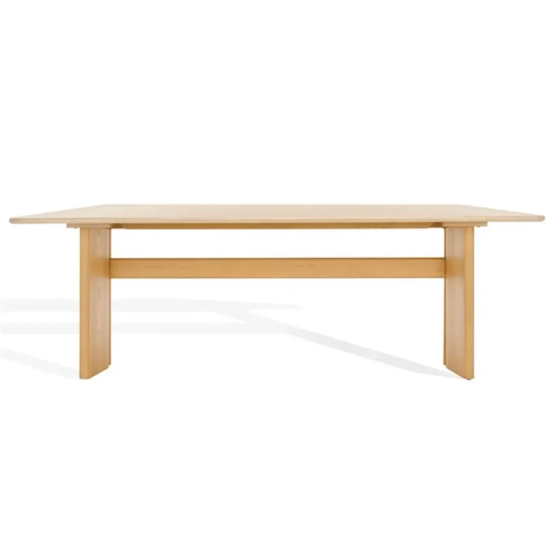 Bellarose Travertine Dining Table in Natural - The Mayfair Hall